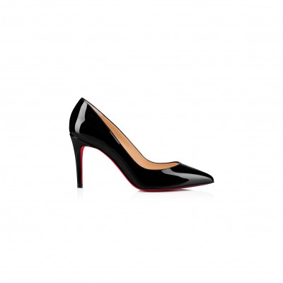 CHRISTIAN LOUBOUTIN PIGALLE 85 MM PUMPS-PATENT CALF LEATHER-BLACK-WOMEN 1100382BK01